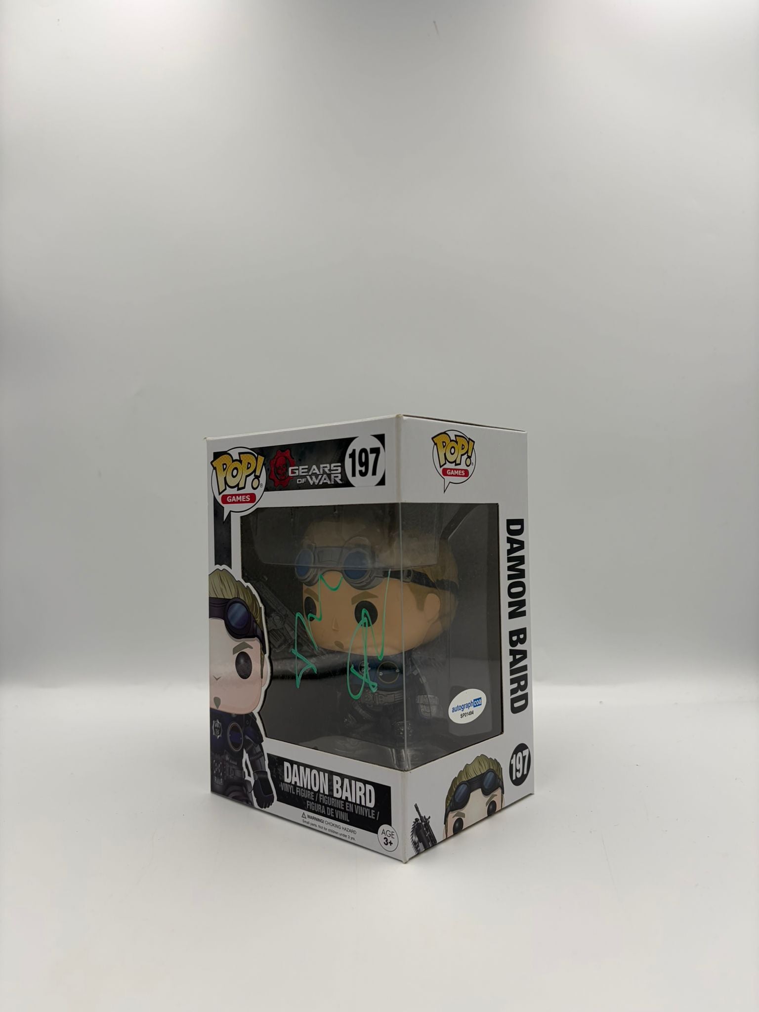 Damon Baird - #197 - Funko Pop! - Games - Gears of War - Signed By Fred Tatasciore - Certified Pop