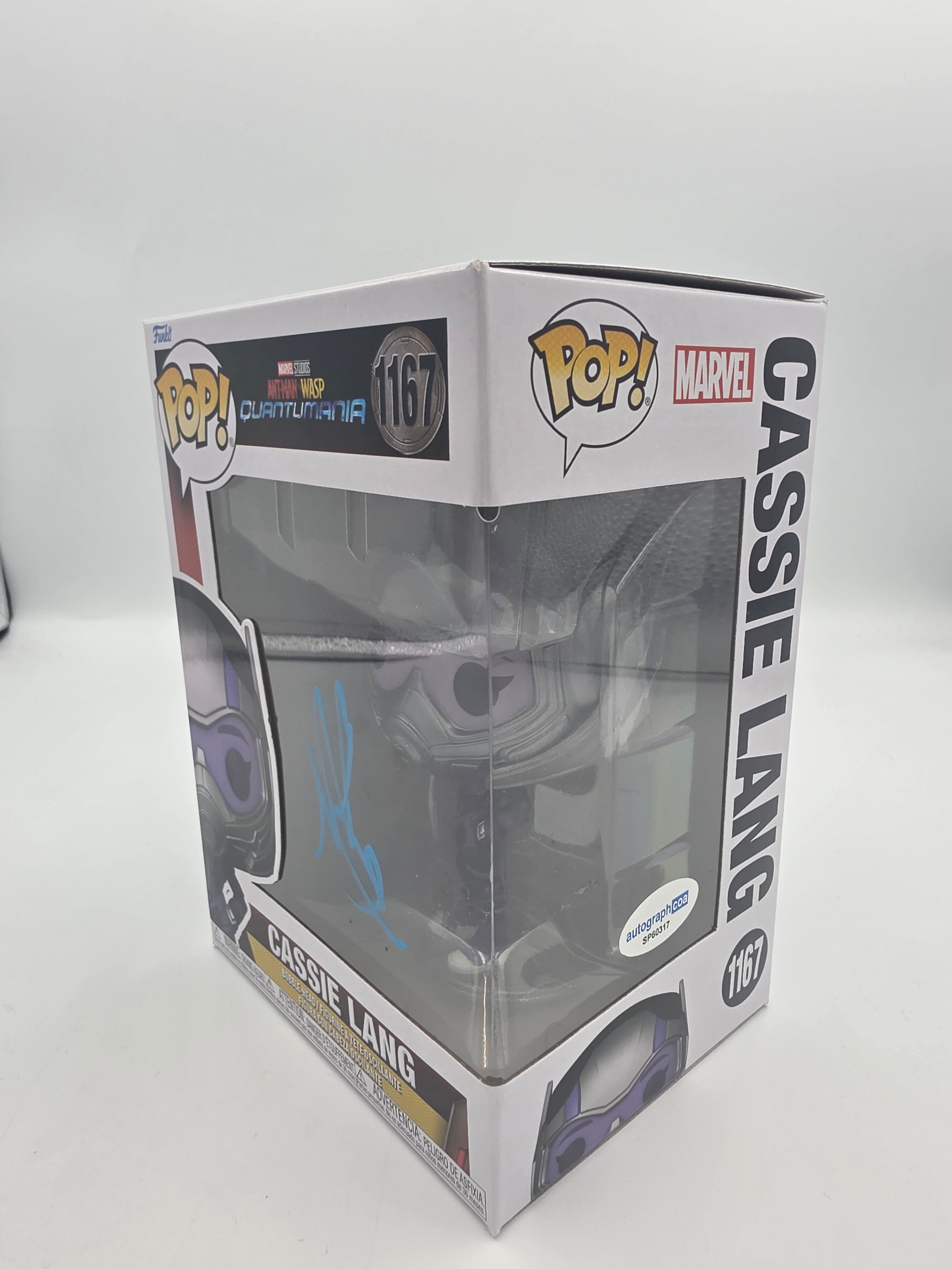 Cassie Lang  - #1167 - Funko Pop! - Marvel - Ant-Man Wasp - MCC Exclusive -Signed By Kathryn Newton - Autographcoa Certified Funko Pop! - Styles may vary*
