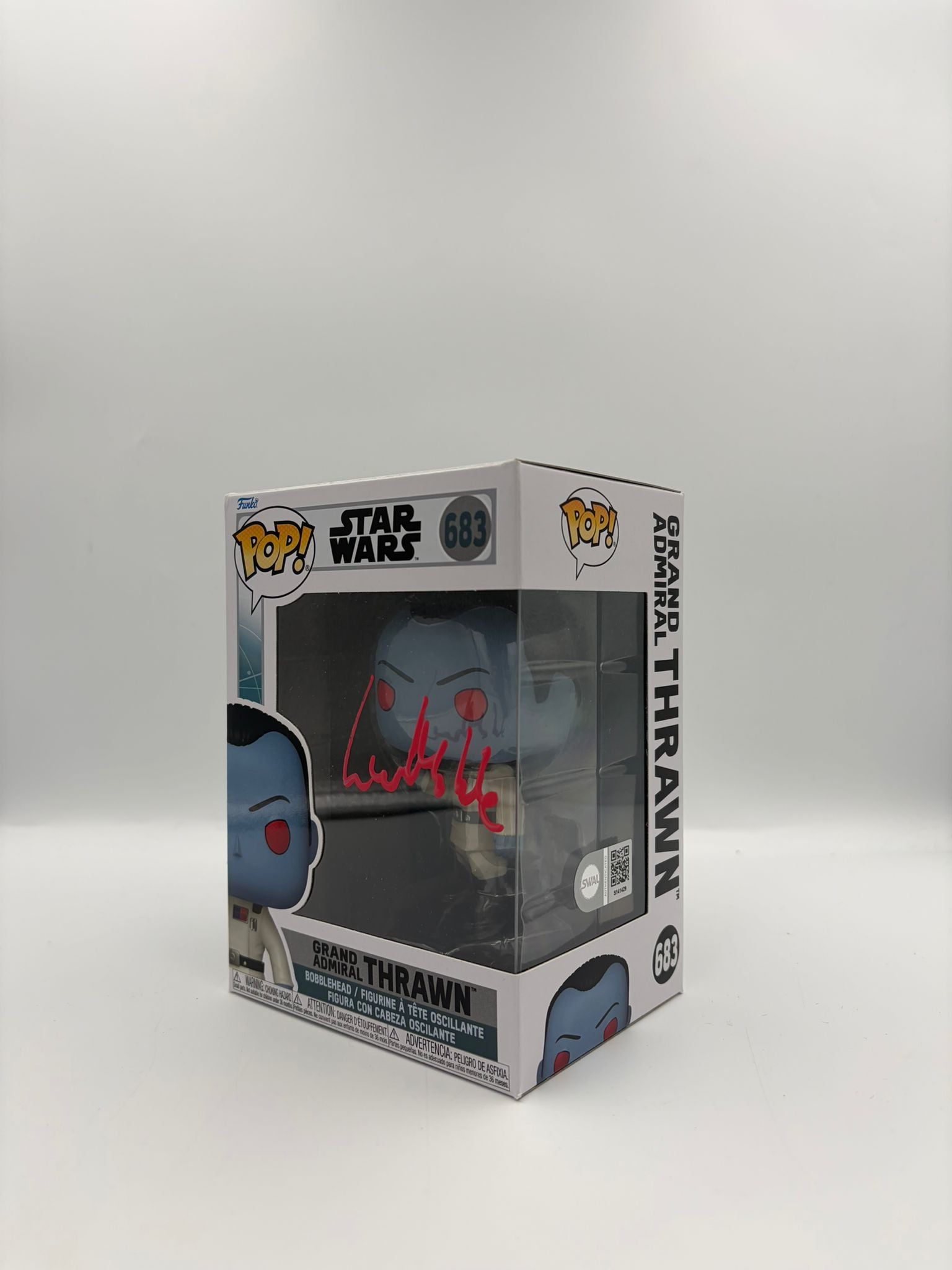 Grand Admiral Thrawn - #683  - Funko Pop! - Star Wars - Signed By Lars Mickelson - Certified Pop