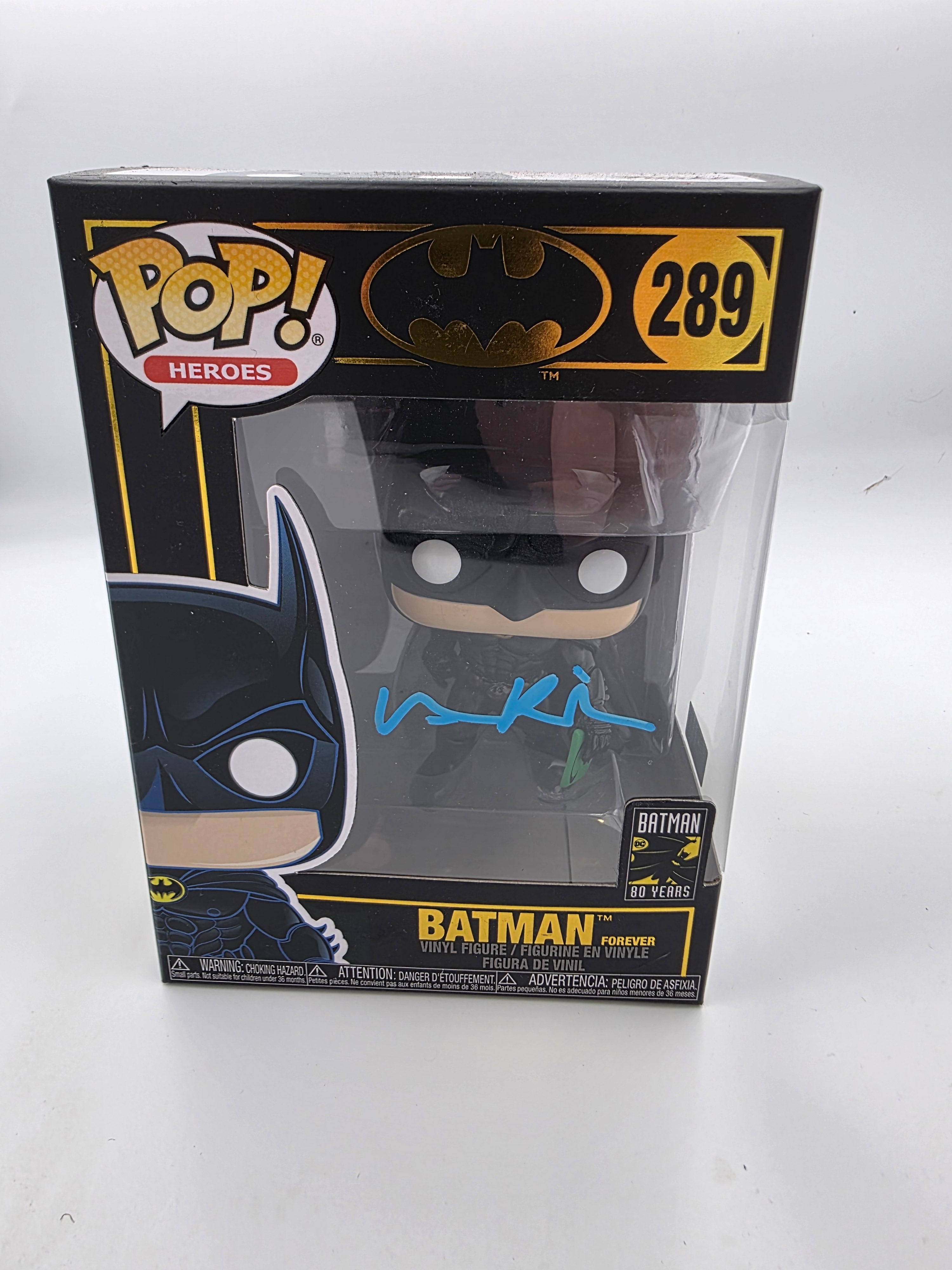 Batman Forever - #289 - Funko Pop! - Heroes  - Batman - Signed By Val Kilmer