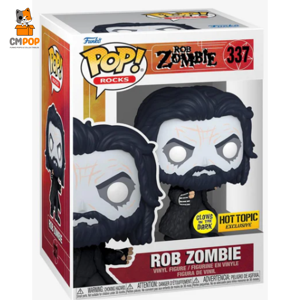 Rob Zombie Gitd - #337 Funko Pop! Rocks Hot Topic Exclusive Pop