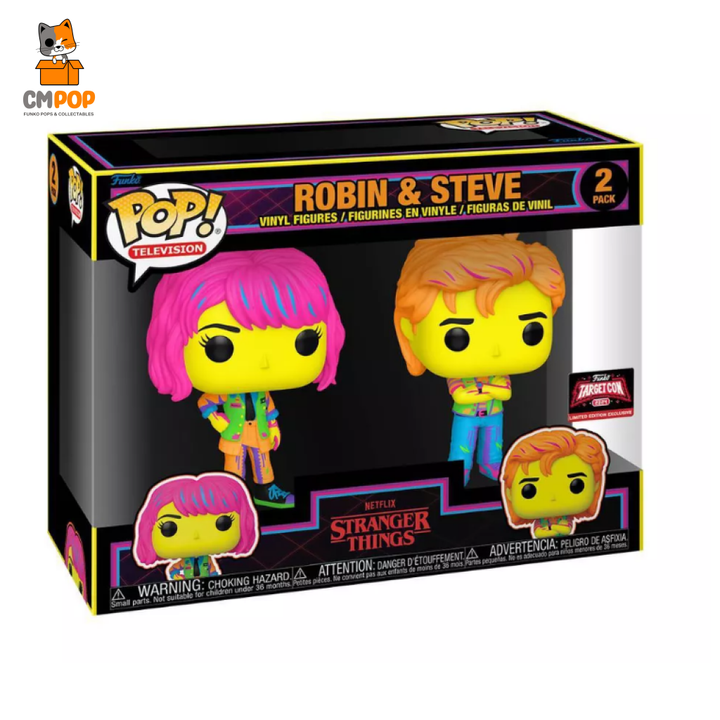 Robin & Steve 2 Pk - Stranger Things Funko Pop! Target Con 2024 Limited Edition Exclusive Pop