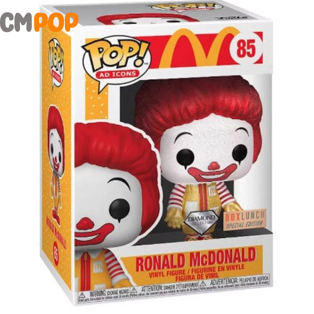 Ronald Mcdonald - #85 Funko Pop! Ad Icons Diamond Collection Box Lunch Special Edition