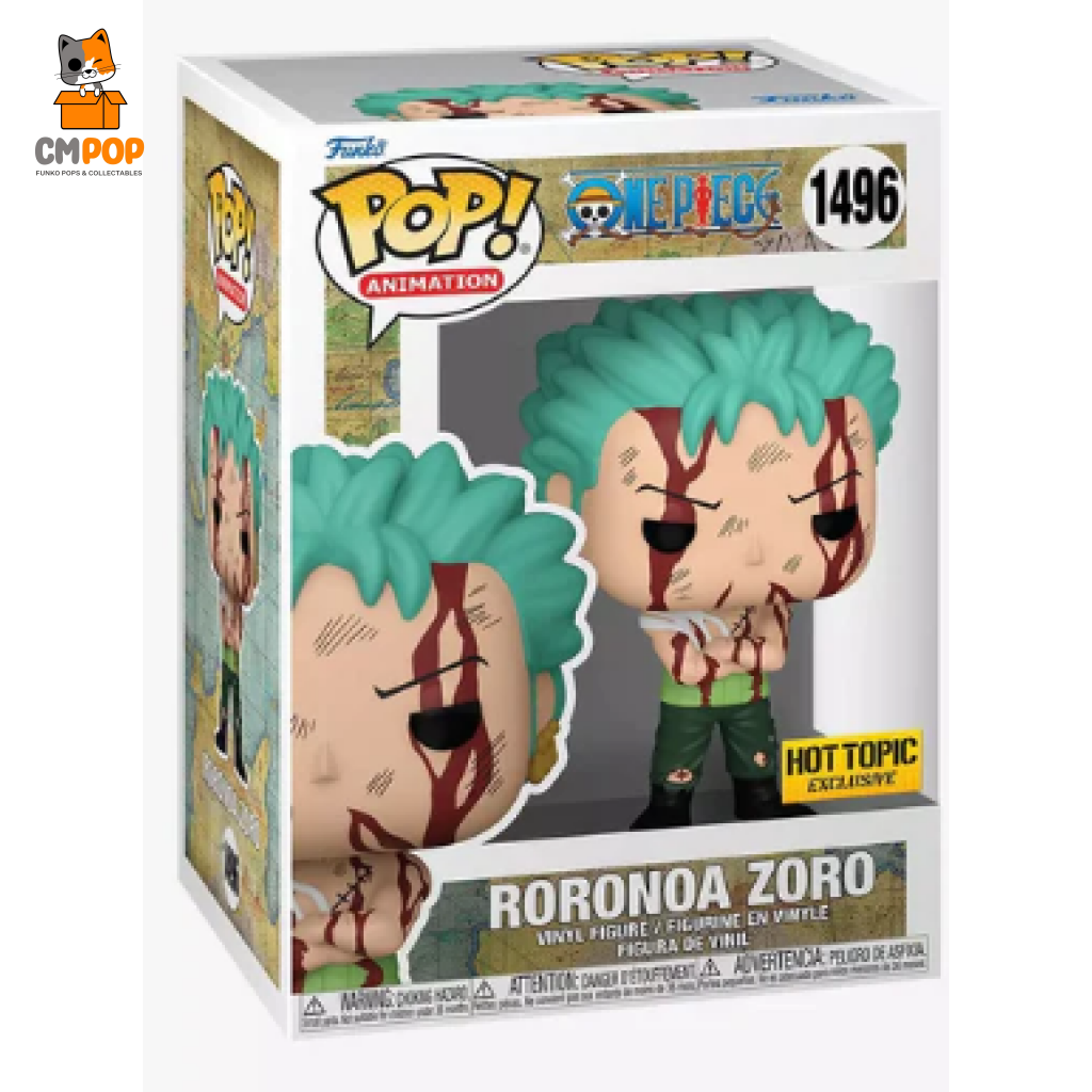 Roronoa Zoro - #1496 Funko Pop! One Piece Hot Topic Exclusive Pop