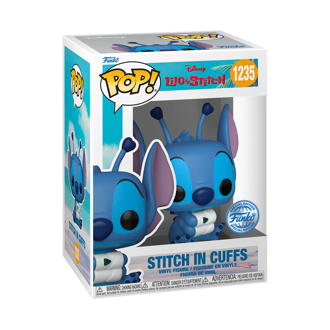 Stitch In Cuffs - #1235 - Funko Pop! - Disney - SE Exclusive