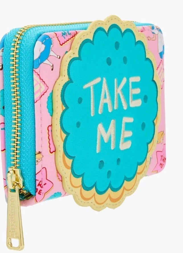 Disney Alice in Wonderland Alice Cookie Take Me Zip Wallet - Loungefly