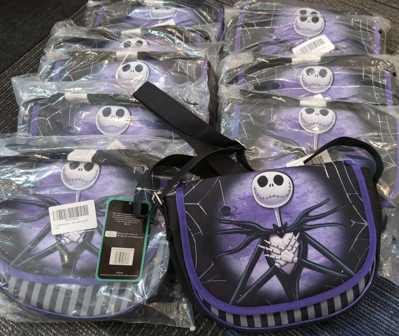 Jack Skeleton Saddle Bag - Hand Bag