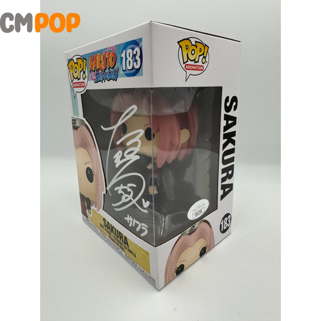 Sakura- #183 - Funko Pop! Animation Naruto Shippuden Signed By Chie Nakamura Certified Pop