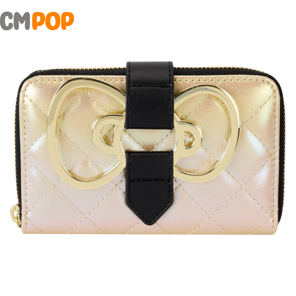 Sanrio 50Th Anniversary Gold Zip Around Wallet - Loungefly