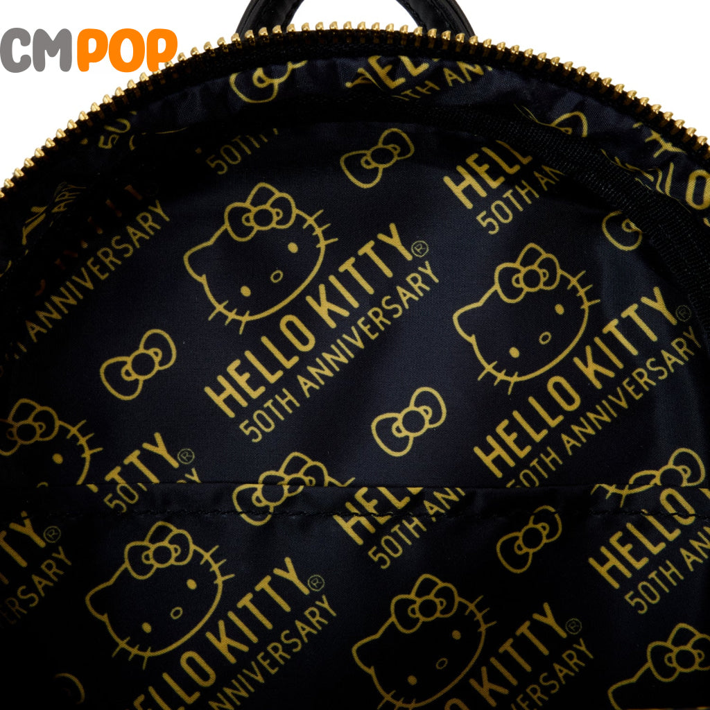 Sanrio 50Th Anniversary Metallic Gold Mini Backpack- Loungefly