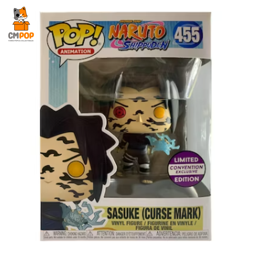 Sasuke Curse Mark - #455 Funko Pop! Naruto Shippuden Convention Exclusive Pop
