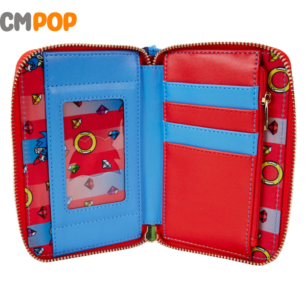 Sega Sonic The Hedgehog Classic Cozplay Zip Around Wallet - Loungefly