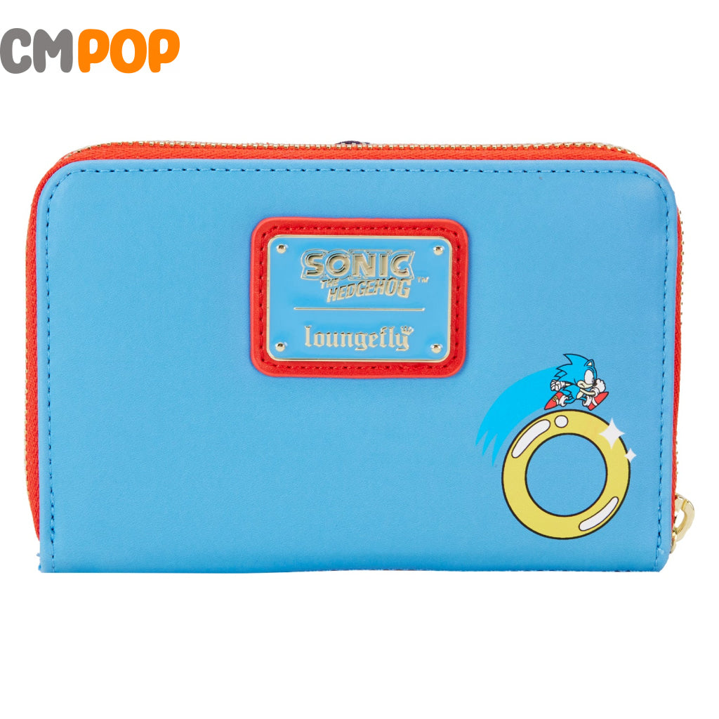 Sega Sonic The Hedgehog Classic Cozplay Zip Around Wallet - Loungefly