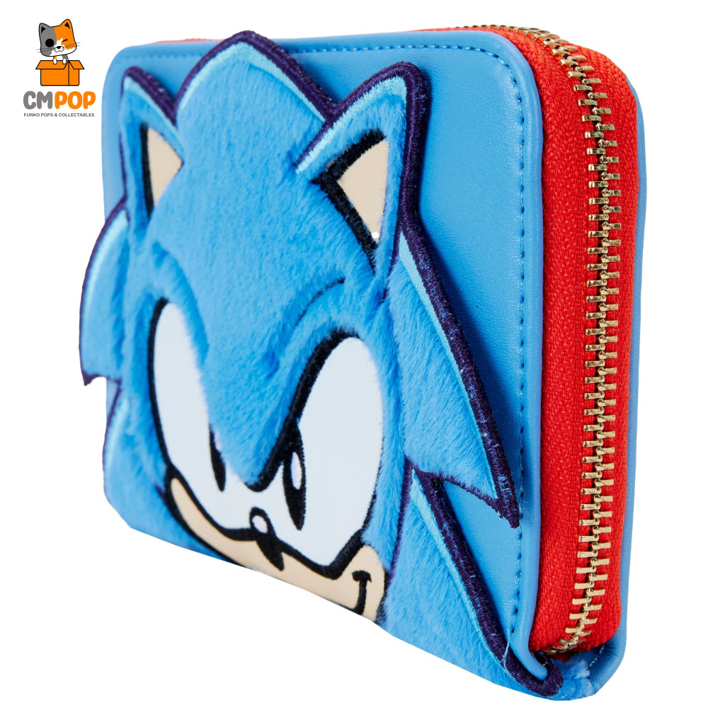Sega Sonic The Hedgehog Classic Cozplay Zip Around Wallet - Loungefly