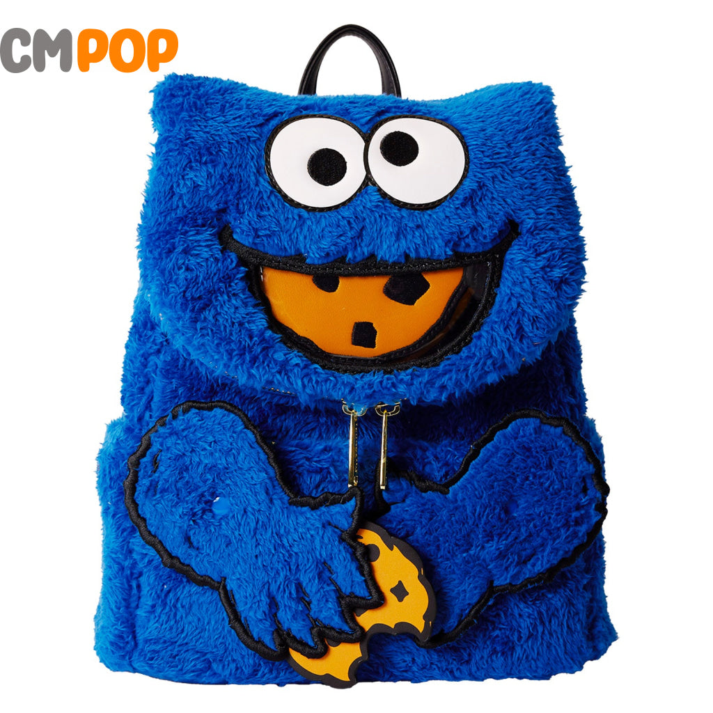 Sesame Street Cookie Monster Plush Mini Backpack - Loungefly