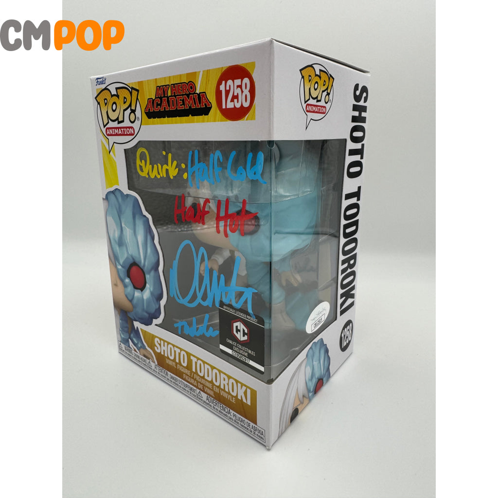 Shoto Todoroki - #1258 Funko Pop! Animation My Hero Academia Chalice Collectibles Exclusive Signed