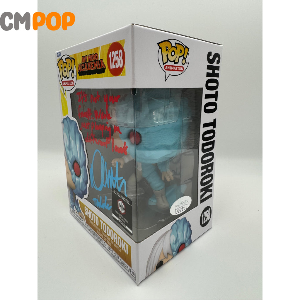 Shoto Todoroki - #1258 Funko Pop! Animation My Hero Academia Chalice Collectibles Exclusive Signed