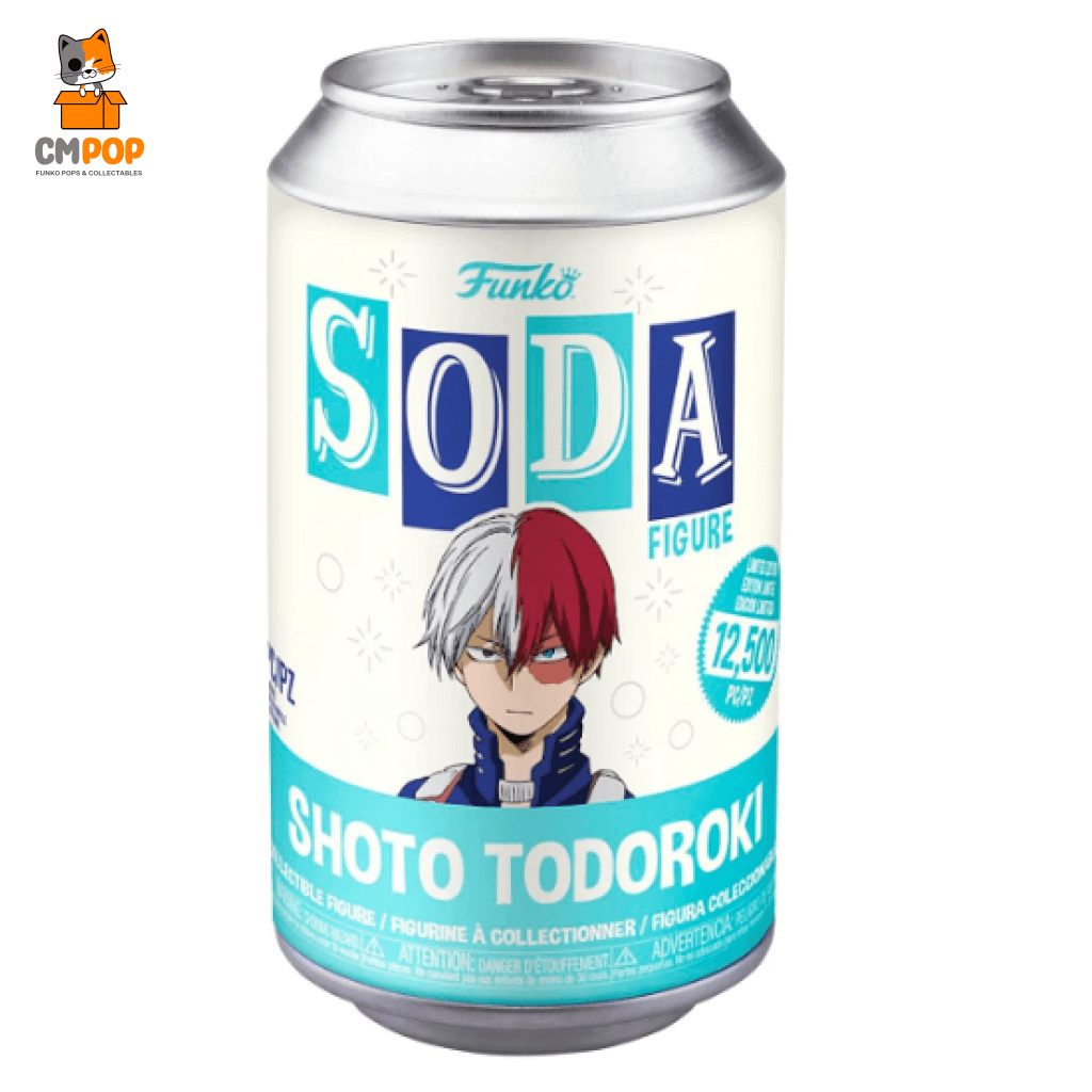 Shoto Todoroki - Funko Vinyl Soda 12 500 Pieces My Hero Academia Anime Chance Of Chase
