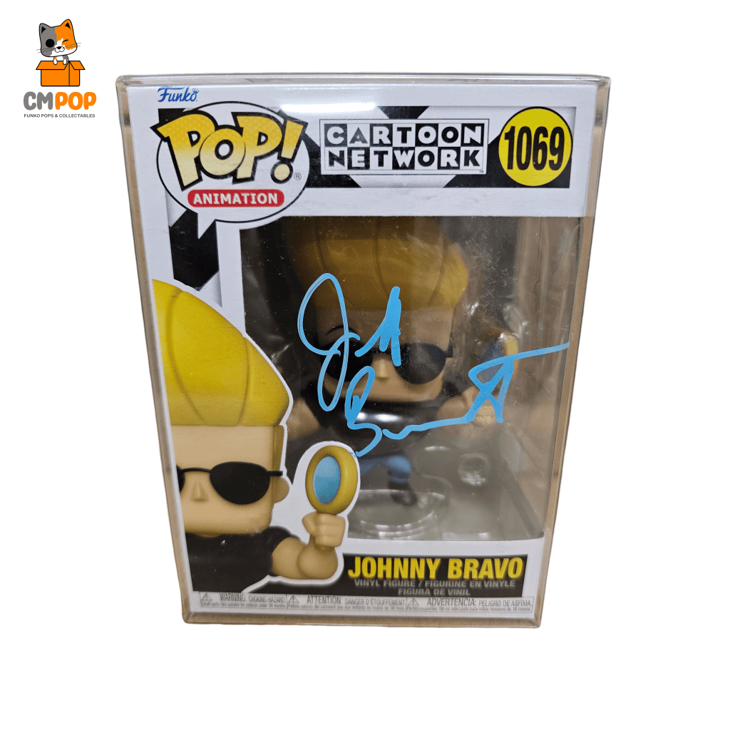 Signed Johnny Bravo Jsa Certified - #1069 Funko Pop! Cartoon Network Pop