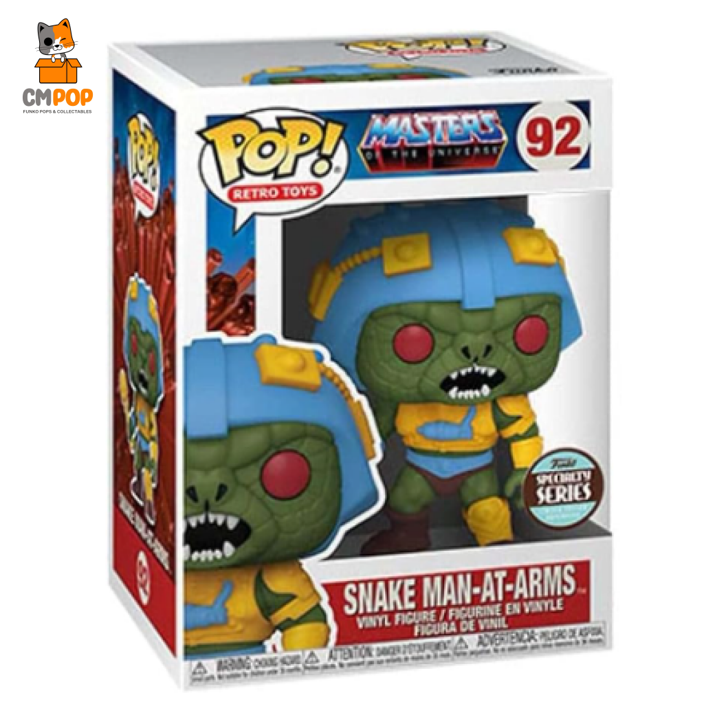 Snake Man At Arms - #92 Funko Pop! Motu Special Edition Exclusive Pop