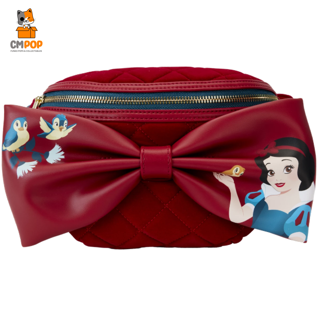 Snow White - Classic Bow Velvet Belt Bag Loungefly