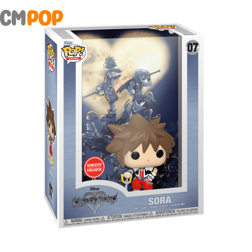 Sora - #07 Funko Pop! Pop Cover! Kingdom Of Hearts Game Stop Exclusive