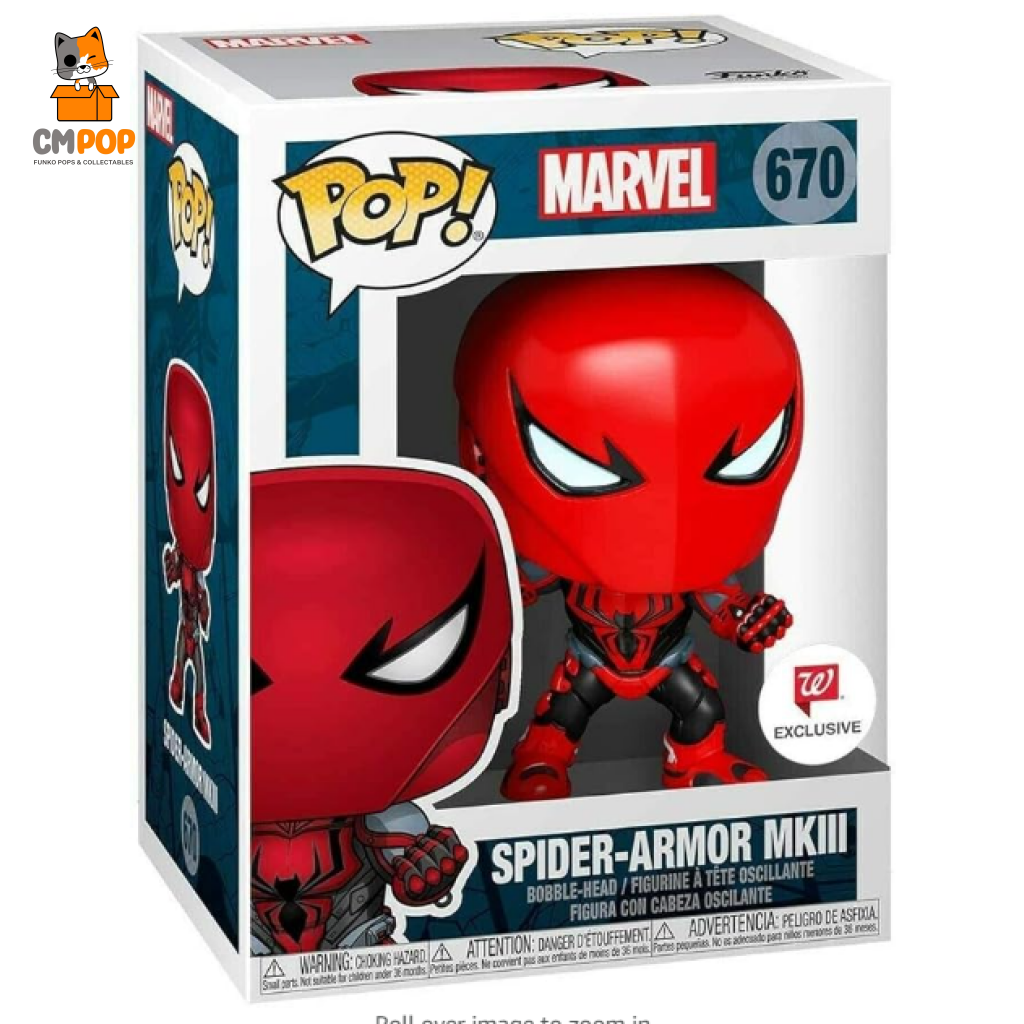 Spider-Armor Mkiii -#670 Funko Pop! - Marvel Exclusive Pop