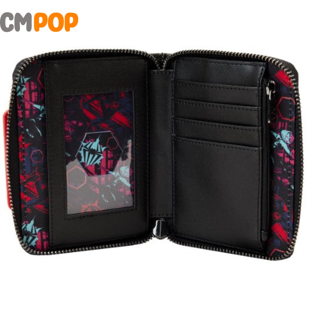 Spider-Man: Across The Spider-Verse Lenticular Zip Around Wallet - Loungefly