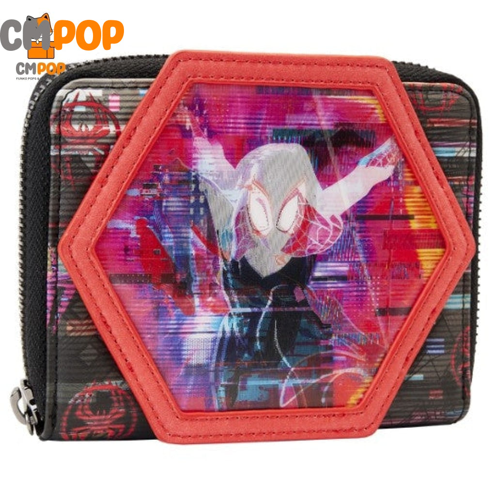 Spider-Man: Across the Spider-Verse Lenticular Zip Around Wallet - Loungefly Wallet