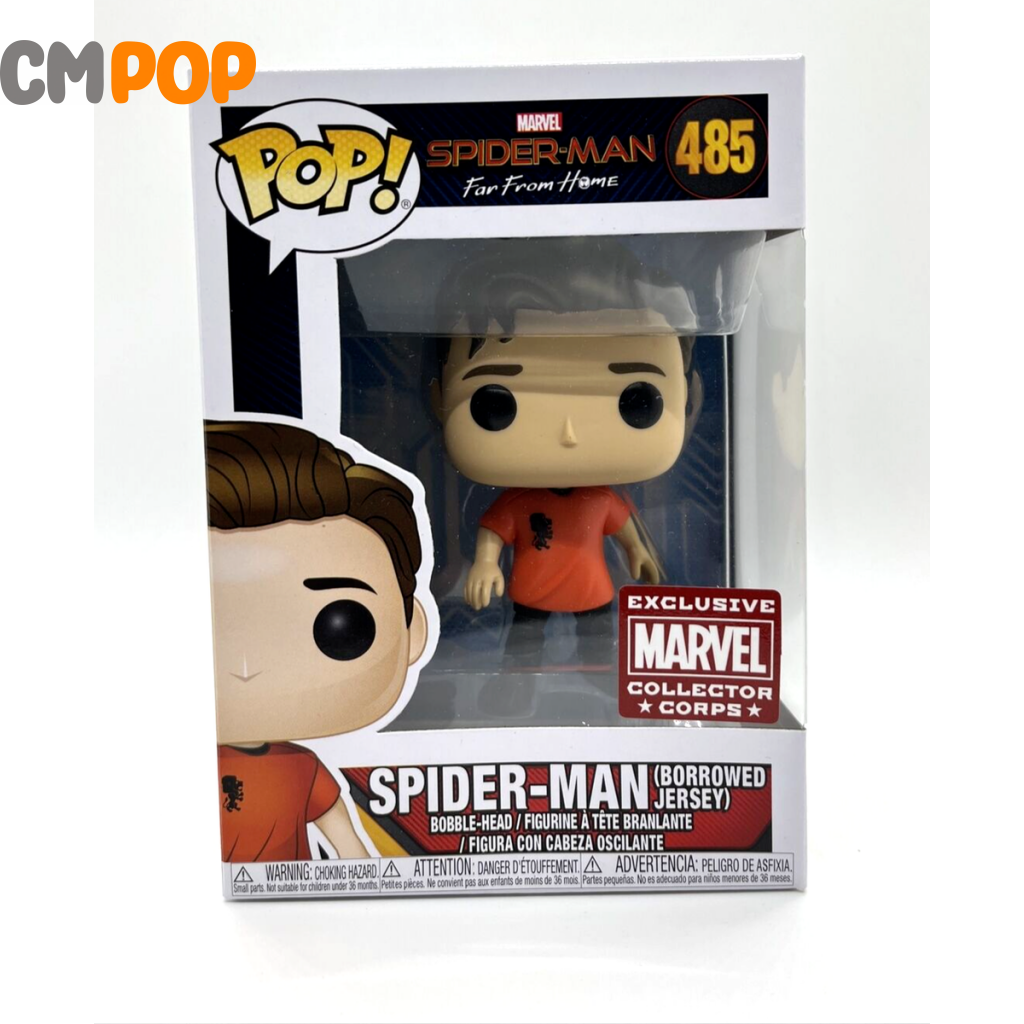 Spider-Man (Borrowed Jersey) - #485 Funko Pop! Marvel Mcc Exclusive Pop