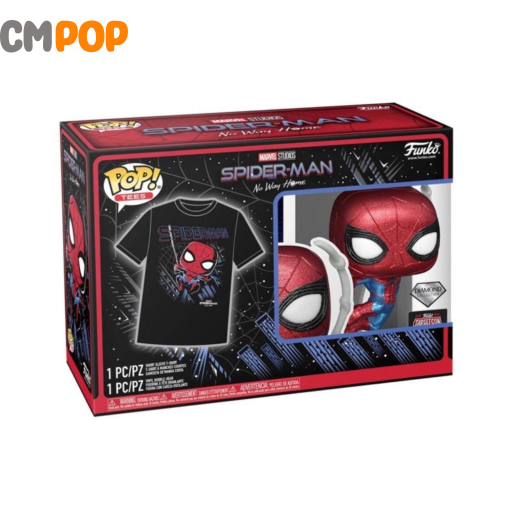 Spider-Man Diamond Pop! + Tee - Spiderman No Way Home Targetcon Exclusive Funko Pop