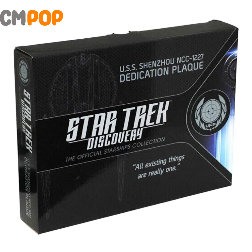Star Trek Discovery U.S.S Shenzhou NC-1227 Dedication Plaque Funko Pop OOB