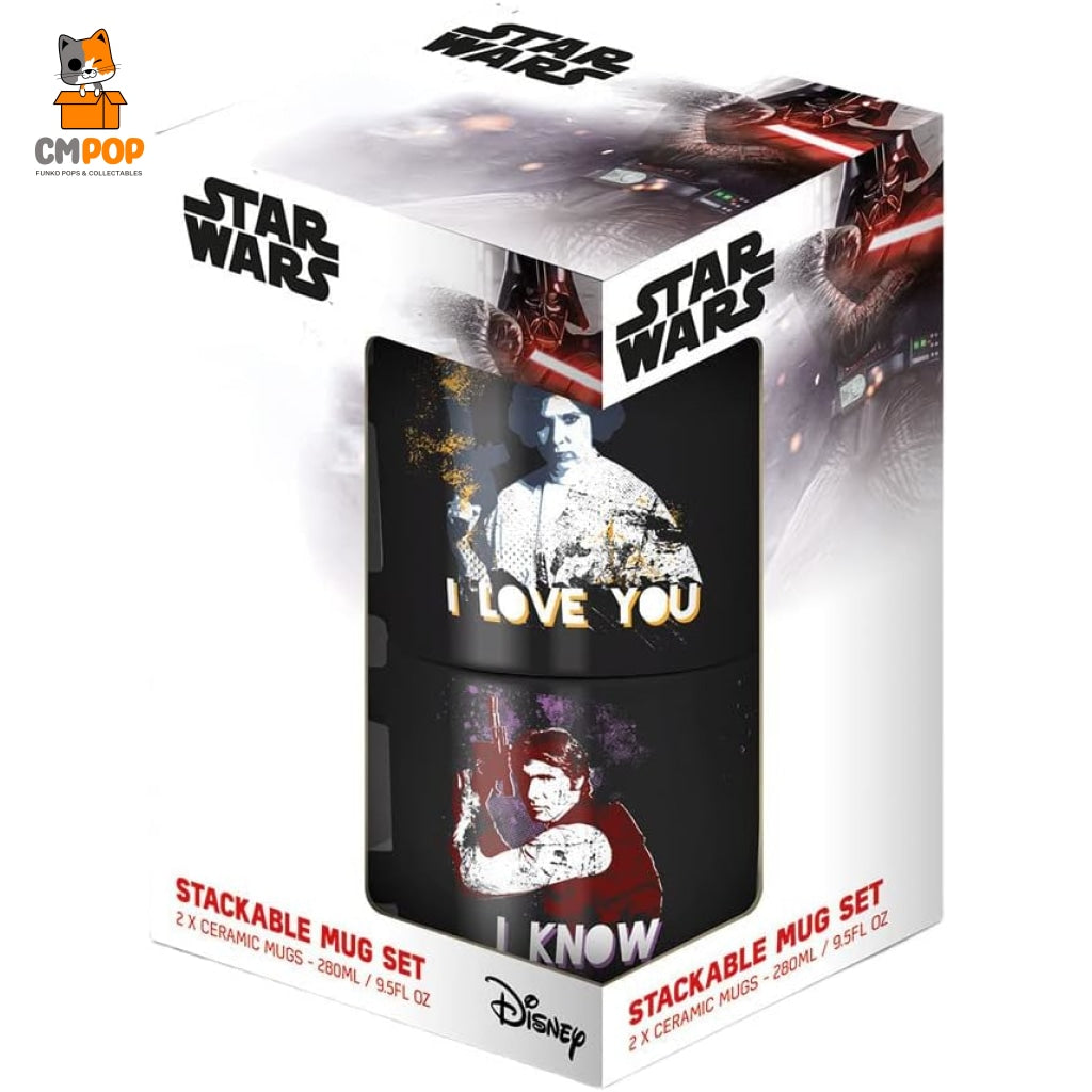 Star Wars (Han And Leia) Stackable Mug Set Funko Misc
