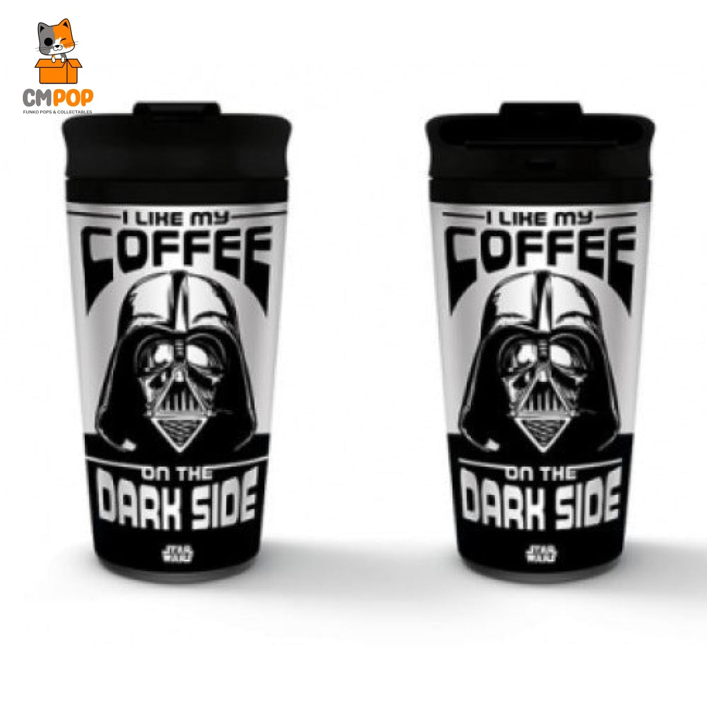 Star Wars (I Like My Coffee On The Dark Side) 16Oz/450Ml Metal Travel Mug Funko Misc