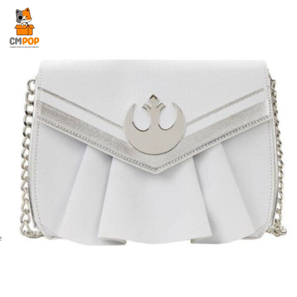 Star Wars Princess Leia White Cosplay Chain Strap Cross Body Bag - Disney Loungefly
