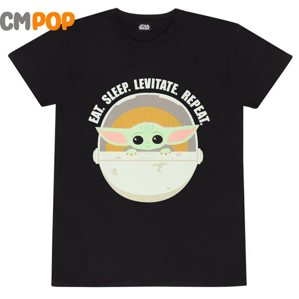 Star Wars: The Mandalorian Eat Sleep Levitate - T-shirt t-shirt
