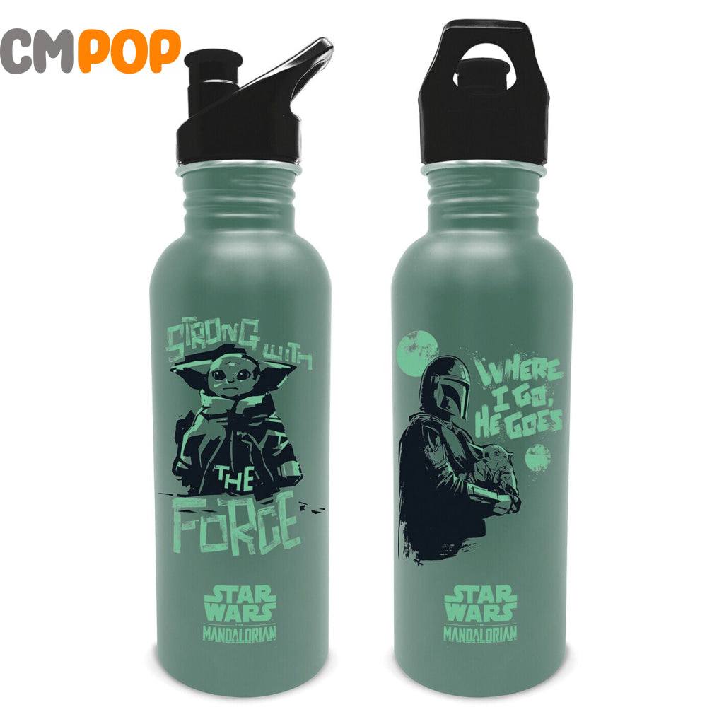Star Wars: The Mandalorian (Wherever I Go He Goes) 25Oz/700Ml Metal Canteen Drinks Bottle Funko Misc