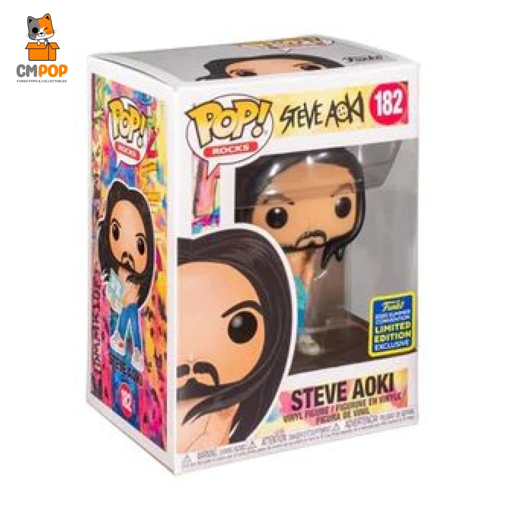 Steve Aoki - #182 Funko Pop! Pop Rocks 2020 Summer Convention Limited Edition Exclusive
