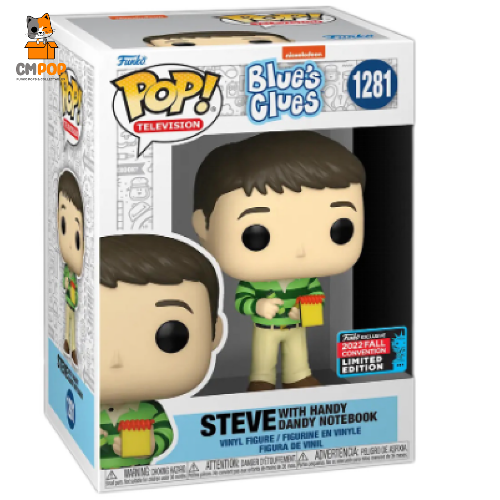 Steve With Handy Dany Notebook - #1281 Funko Pop! 2022 Fall Convention Exclusive Pop