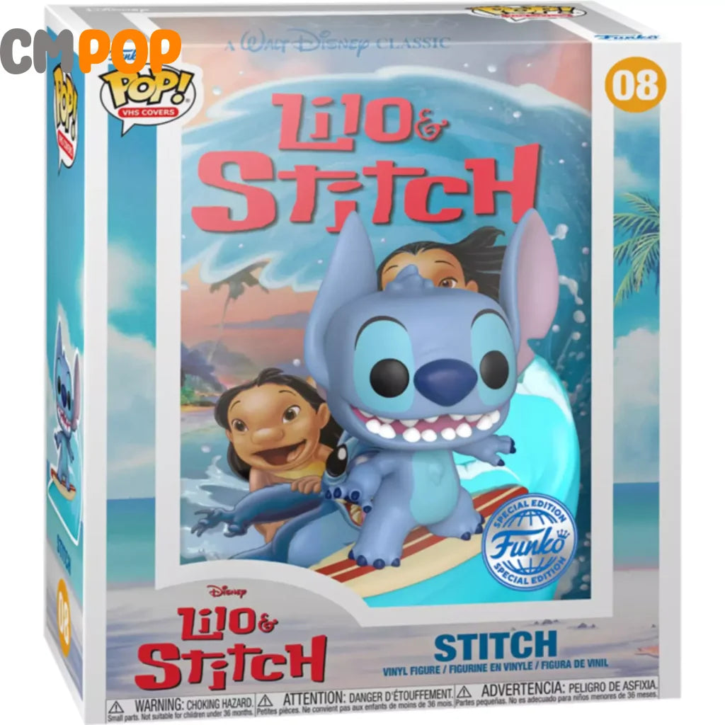 Stitch - #08 Funko Pop! Vhs Covers Disney Lilo And Amazon Exclusive Pop