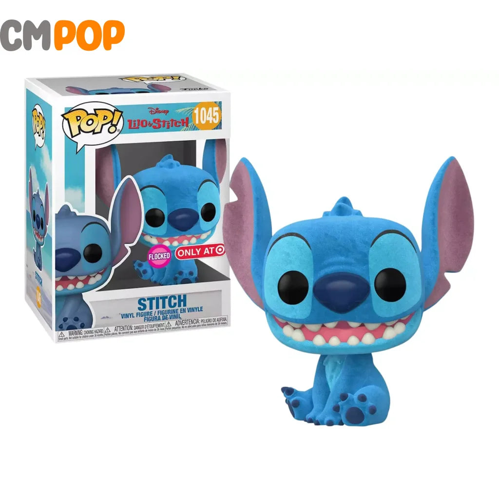 Stitch - #1045 Funko Pop! Disney Lilo And Flocked Target Exclusive Pop