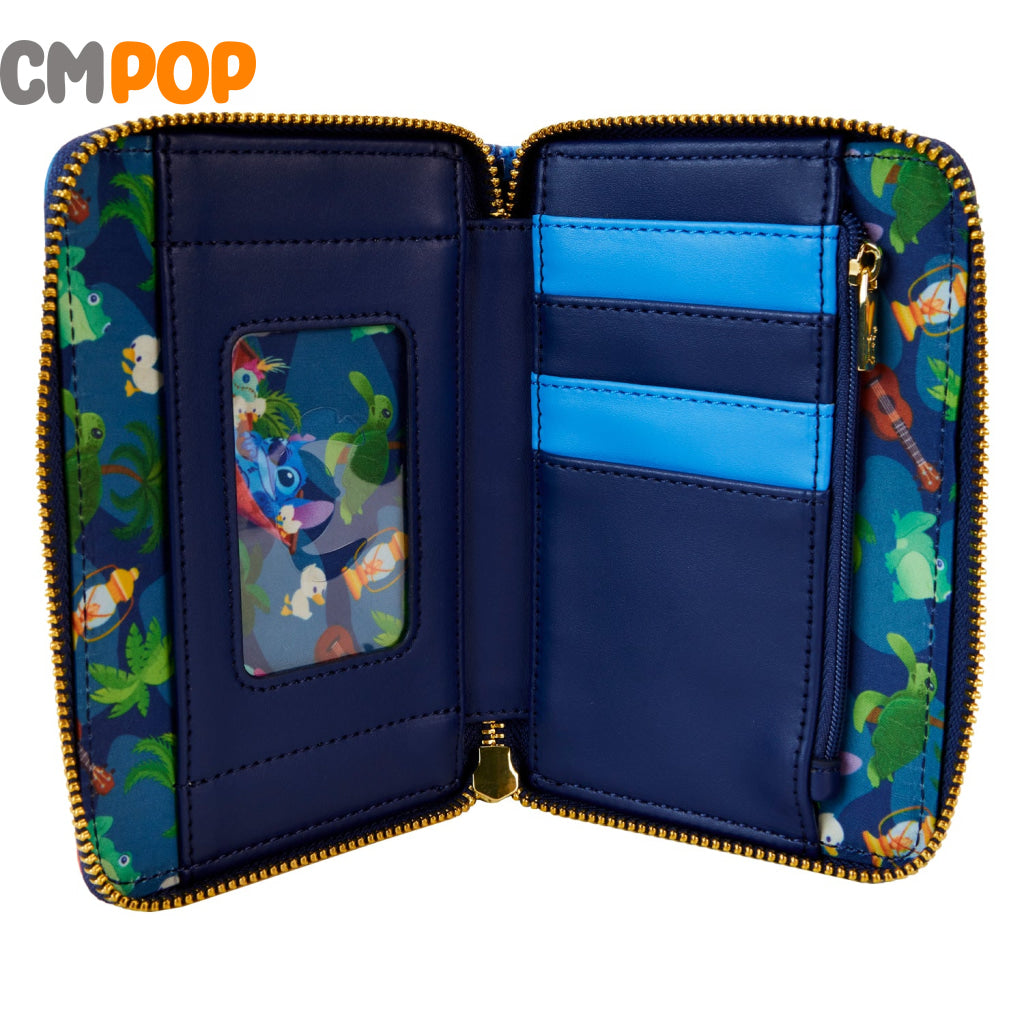 Stitch Camping Cuties Zip Around Wallet - Disney Loungefly