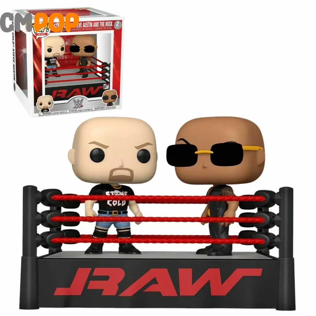 ’Stone Cold’ Steve Austin and The Rock - 2 Pack - Funko Pop! - WWE Funko Pop