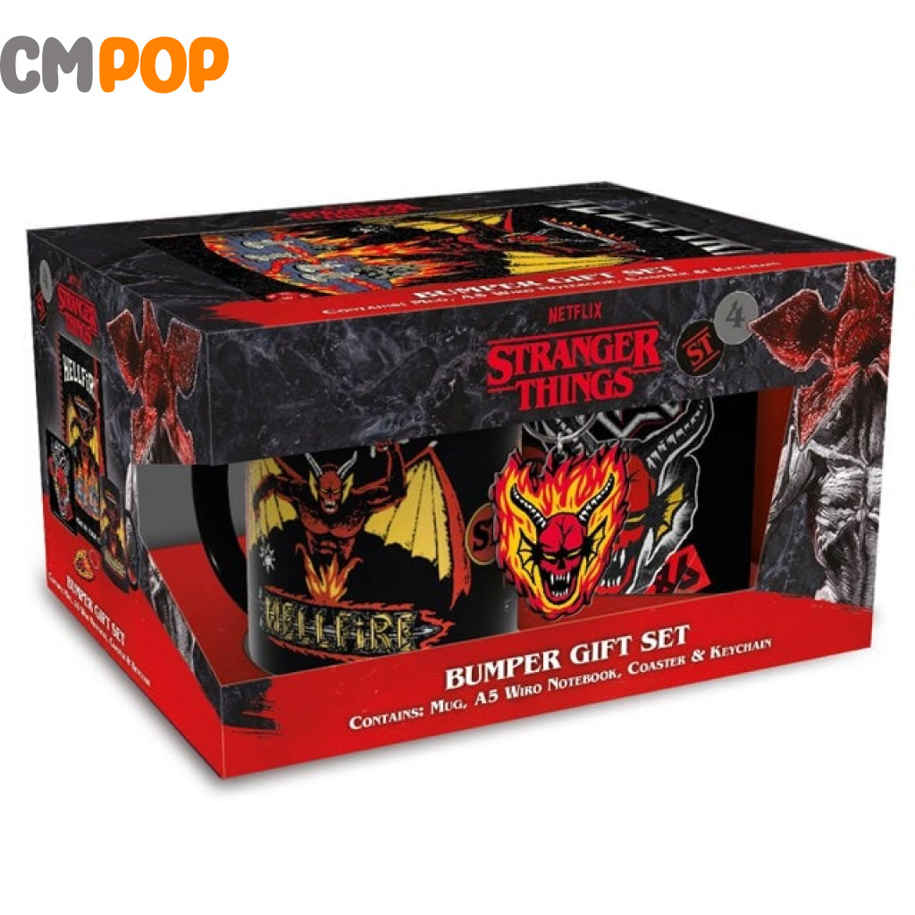 Stranger Things (Hellfire Club) Bumper Gift Set (Mug Coaster Keychain & Notebook) Funko Misc