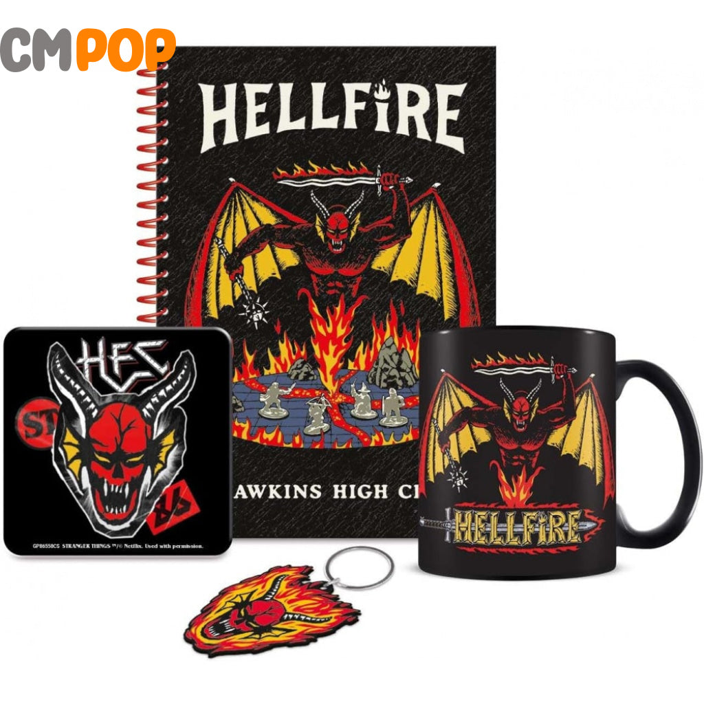 Stranger Things (Hellfire Club) Bumper Gift Set (Mug Coaster Keychain & Notebook) Funko Misc