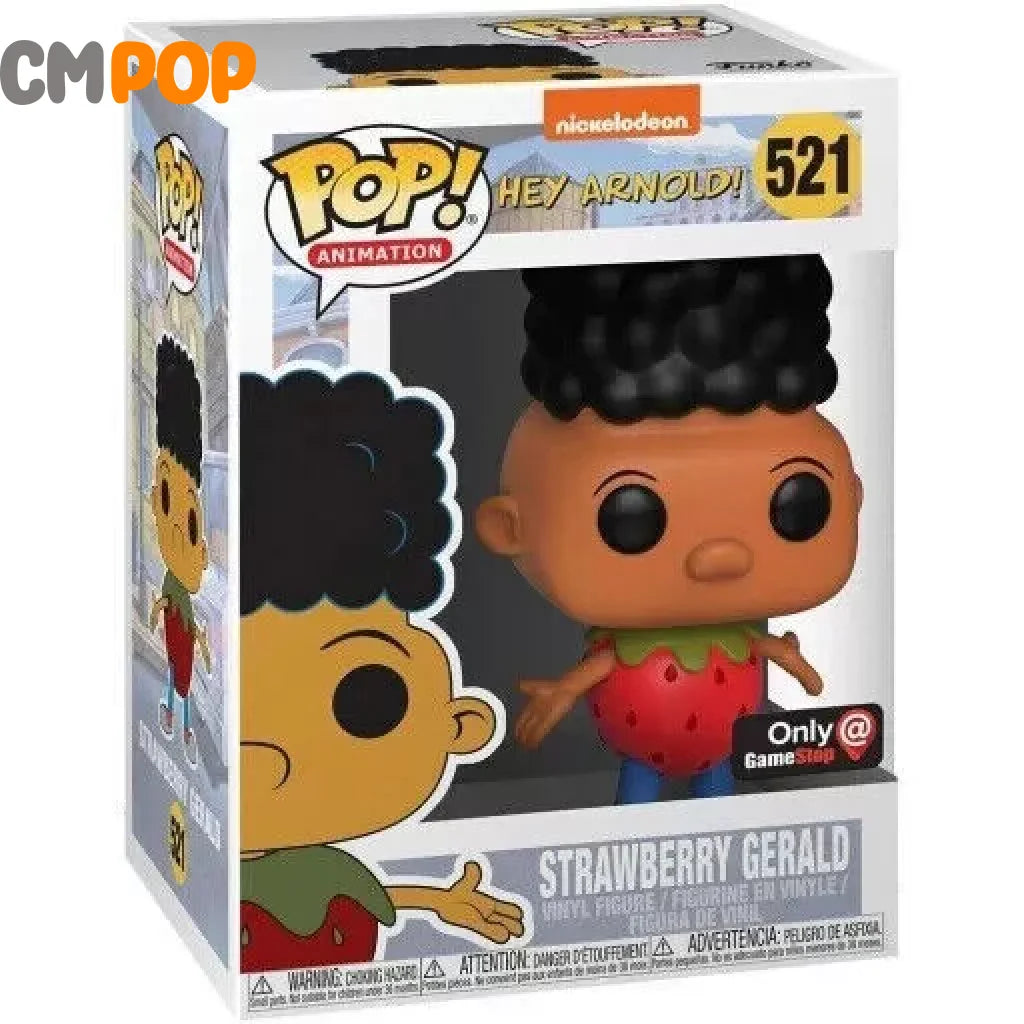 Strawberry Gerald - #521 Funko Pop! Animation Nickelodeon Hey Arnold Game Stop Exclusive Pop