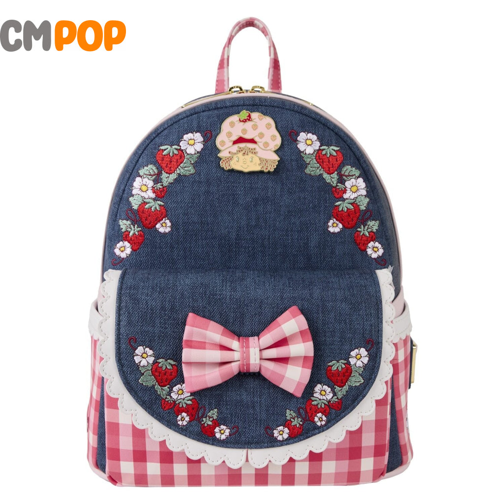 Strawberry Shortcake Faux Denim Mini Backpack - Loungefly Loungefly