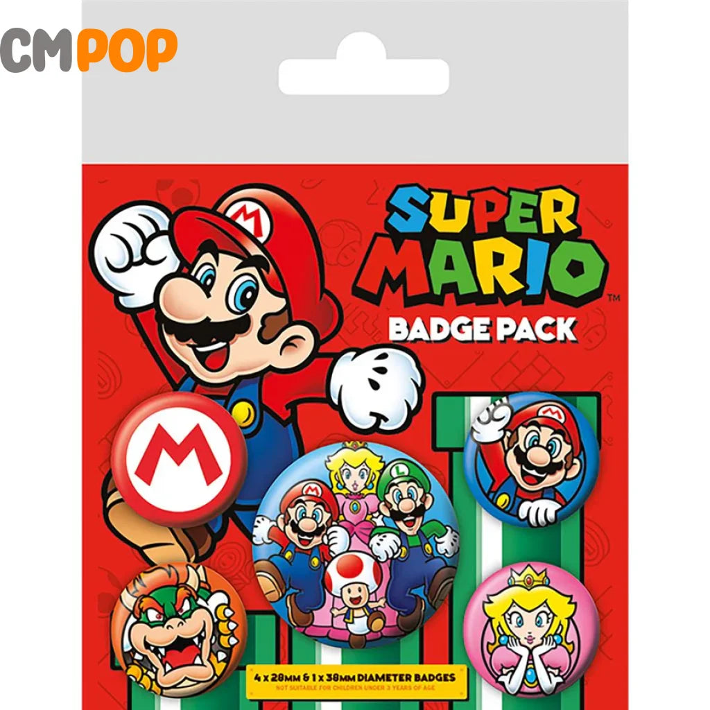 Super Mario (Mario) Badge Pack Badges