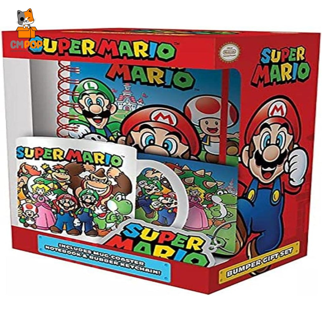Super Mario Gift Set (Mug Coaster & Keychain) Funko Misc