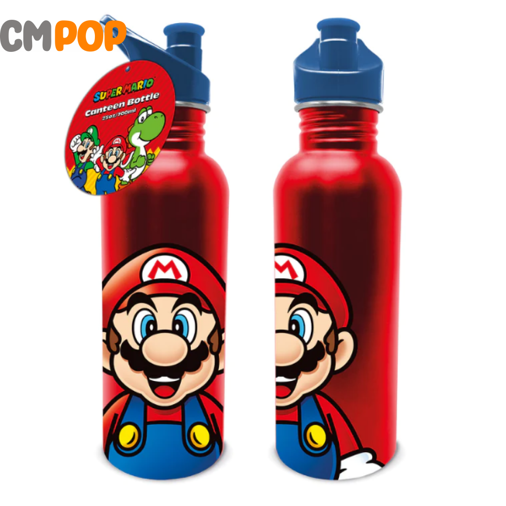 Super Mario (Mario) Metal 25Oz/700Ml Canteen Drinks Bottle Funko Misc